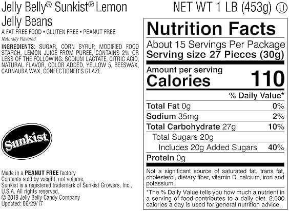 Jelly Belly Sunkist Lemon Jelly Beans - 1 Pound (16 Ounces) Resealable Bag - Genuine, Official, Straight from the Source - Image 2