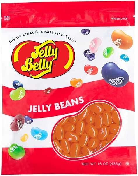 Jelly Belly Sunkist Orange Jelly Beans - 1 Pound (16 Ounces) Resealable Bag - Genuine, Official, Straight from the Source - Image 1