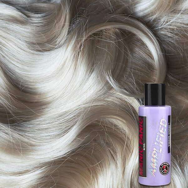 MANIC PANIC Virgin Snow Blonde Toner - Amplified - Semi-Permanent Blue-Tinted Toner for Blondes or Bleached Hair - Removes Brassiness (4oz) - Image 2