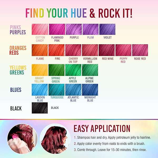 Punky Red Wine Semi Permanent Hair Color - Vegan & Cruelty-Free Conditioning Red Hair Dye, Lasts Up to 35 Washes, 3.5 fl oz - Image 6