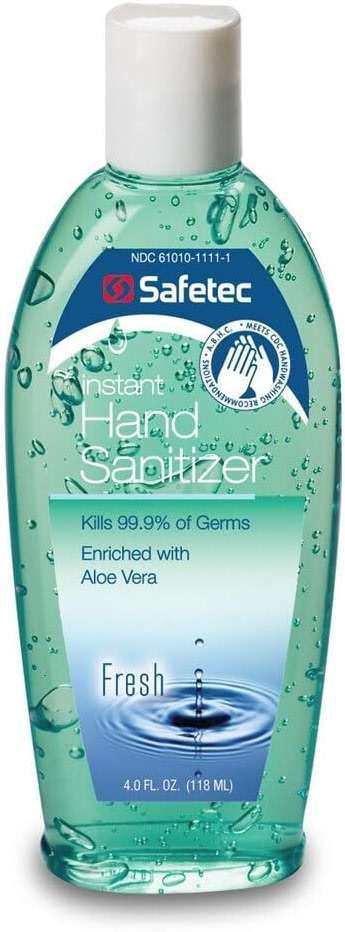 17350- Safetec Fresh Scent Instant Hand Sanitizer 4oz. Flip-top Bottle - Image 1