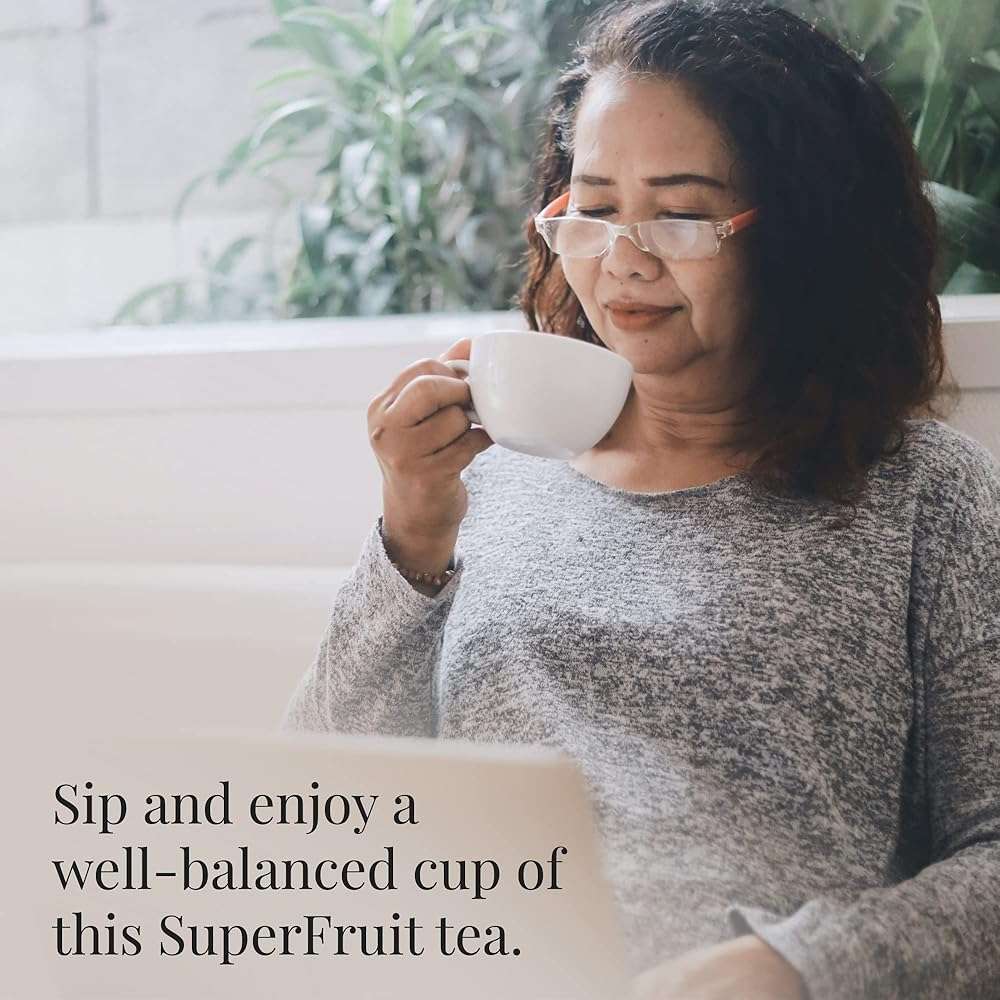 The Republic of Tea Blueberry Green Superfruit Tea, 50 Tea Bag Tin - Image 2