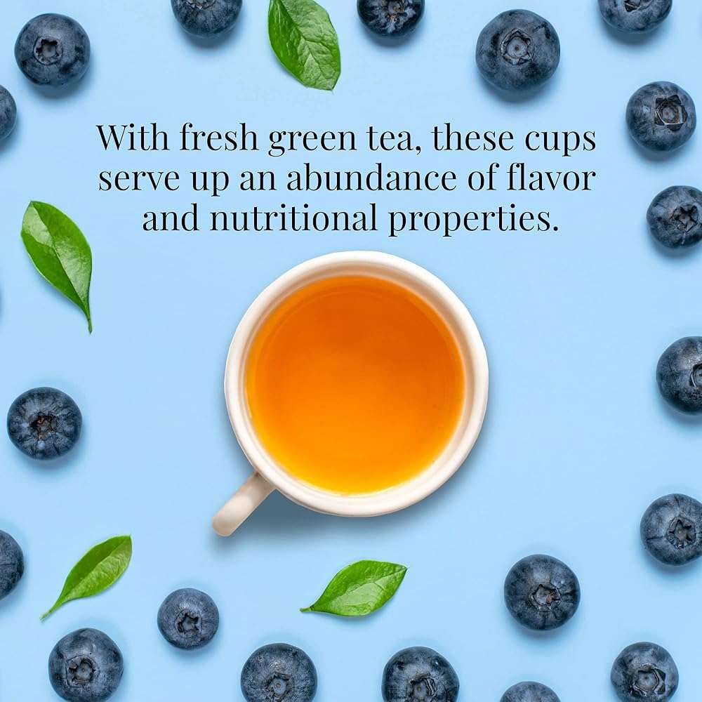 The Republic of Tea Blueberry Green Superfruit Tea, 50 Tea Bag Tin - Image 3