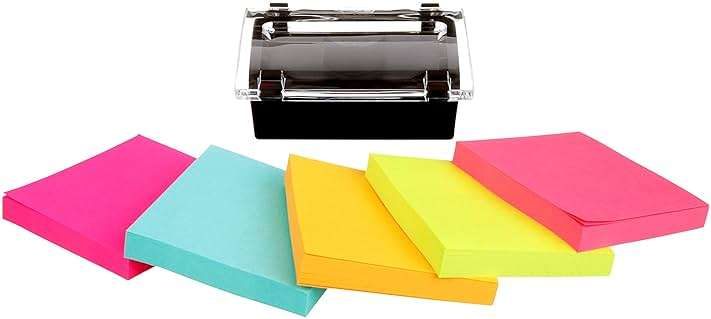Post-it Sheet Super Sticky Note and Dispenser Value Pack, 3 in x 3 in, 12 Pads, Assorted Colors (DS330-SSVA) - Image 6