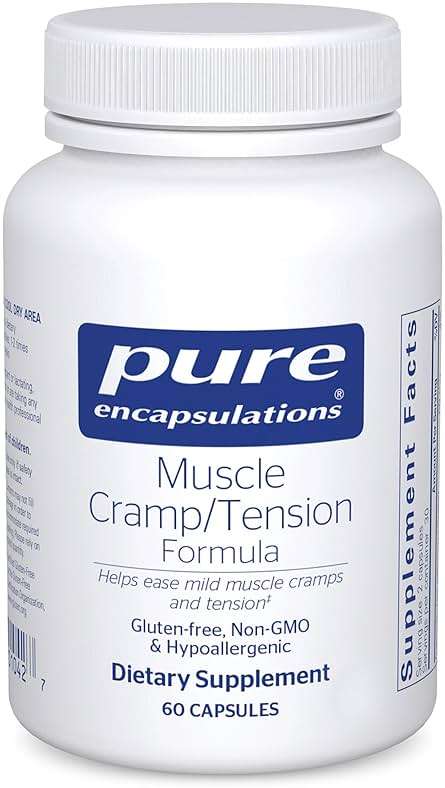 Pure Encapsulations Muscle Cramp/Tension Formula | Hypoallergenic Supplement to Reduce Occasional Muscle Cramps/Tension and Promote Relaxation* | 60 Capsules - Image 1