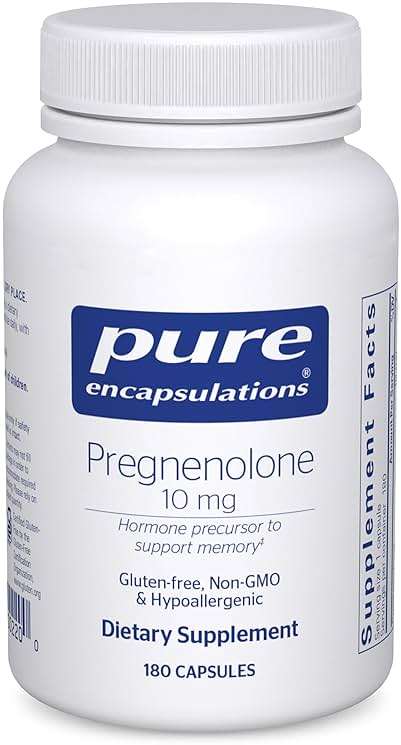 Pure Encapsulations Pregnenolone 10 mg - Support Memory & Hormone Balance* - Hormone Precursor - Gluten Free & Non-GMO - 180 Capsules - Image 1
