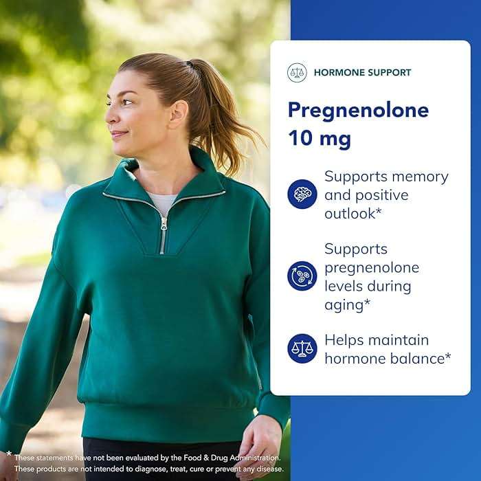 Pure Encapsulations Pregnenolone 10 mg - Support Memory & Hormone Balance* - Hormone Precursor - Gluten Free & Non-GMO - 180 Capsules - Image 3
