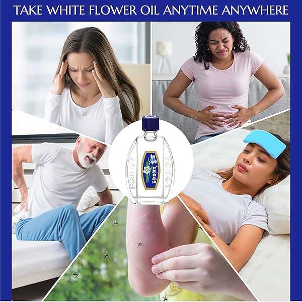 White Flower External Analgesic Balm Oil 20ml/ 0.676fl Oz., Authentic US import (1 bottle) - Image 2