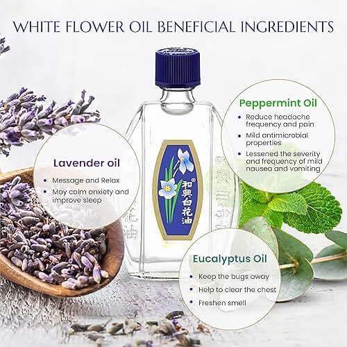 White Flower External Analgesic Balm Oil 20ml/ 0.676fl Oz., Authentic US import (1 bottle) - Image 4
