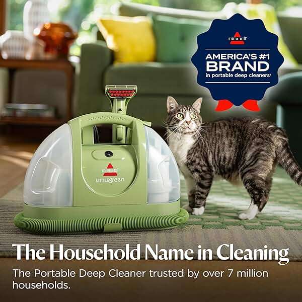 BISSELL Little Green Multi-Purpose Portable Carpet and Upholstery Cleaner, Car and Auto Detailer, with Exclusive Specialty Tools, Green, 1400B - Image 2