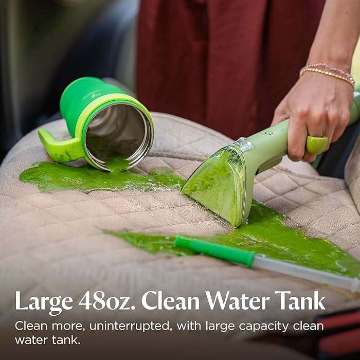 BISSELL Little Green Multi-Purpose Portable Carpet and Upholstery Cleaner, Car and Auto Detailer, with Exclusive Specialty Tools, Green, 1400B - Image 4