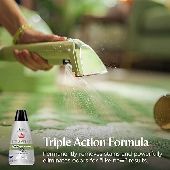 BISSELL Little Green Multi-Purpose Portable Carpet and Upholstery Cleaner, Car and Auto Detailer, with Exclusive Specialty Tools, Green, 1400B - Image 5