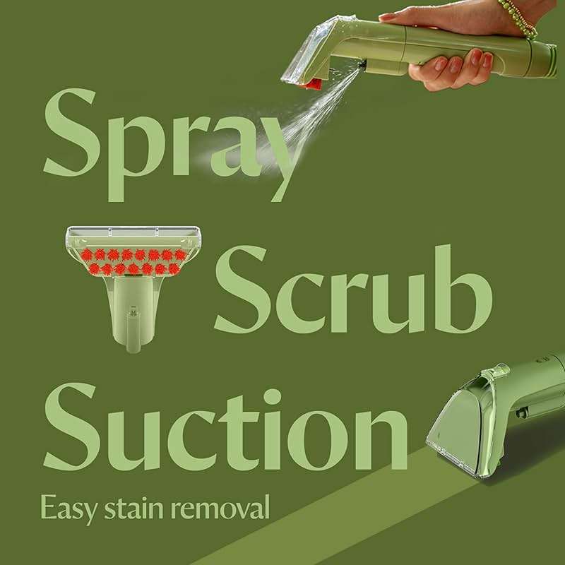 BISSELL Little Green Multi-Purpose Portable Carpet and Upholstery Cleaner, Car and Auto Detailer, with Exclusive Specialty Tools, Green, 1400B - Image 6