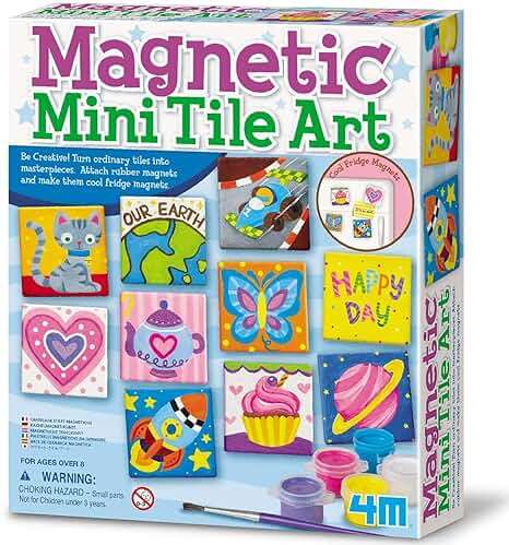 4M Magnetic Mini Tile Art, Art & Crafts DIY Kit, For Boys & Girls Ages 8+ - Image 1