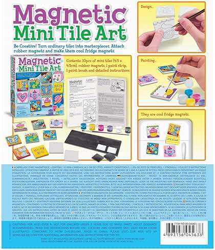 4M Magnetic Mini Tile Art, Art & Crafts DIY Kit, For Boys & Girls Ages 8+ - Image 12