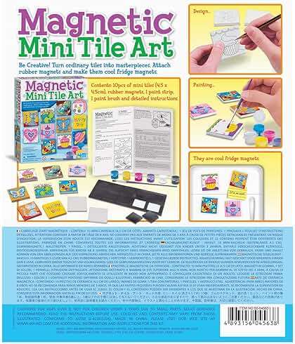 4M Magnetic Mini Tile Art, Art & Crafts DIY Kit, For Boys & Girls Ages 8+ - Image 4