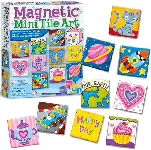 4M Magnetic Mini Tile Art, Art & Crafts DIY Kit, For Boys & Girls Ages 8+ - Image 7