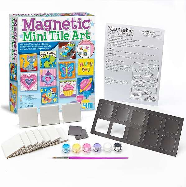 4M Magnetic Mini Tile Art, Art & Crafts DIY Kit, For Boys & Girls Ages 8+ - Image 8