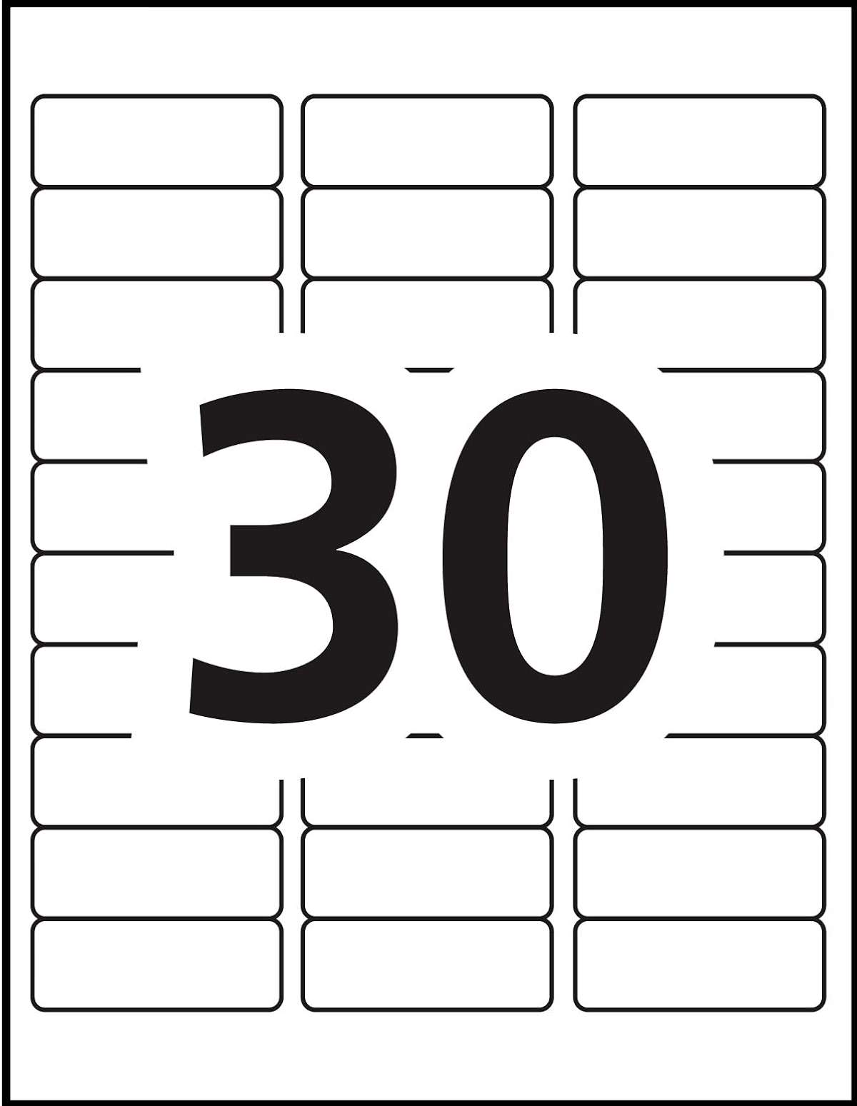 PRES-a-ply Laser Address Labels, 1 x 2-5/8, White, 3000/Box - Image 6