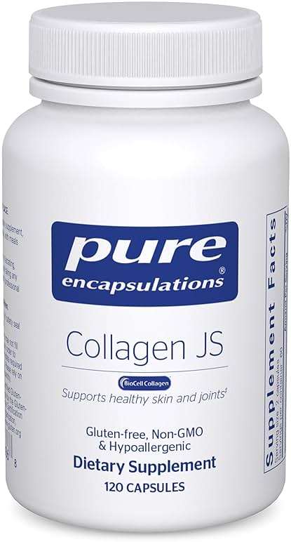 Pure Encapsulations Collagen JS - Skin & Joint Health* - 1,000 mg Hydrolyzed Biocell Collagen - Gluten Free & Non-GMO - 120 Capsules - Image 1