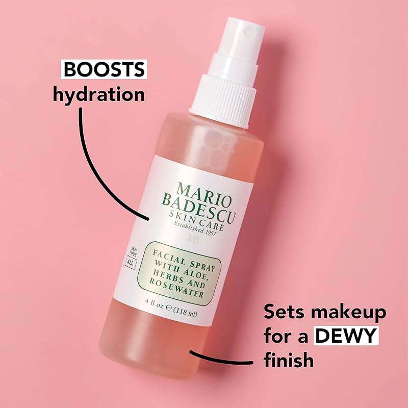 Mario Badescu Facial Spray with Aloe, Herbs and Rose Water for All Skin Types, Face Mist that Hydrates, Rejuvenates & Clarifies - Image 3