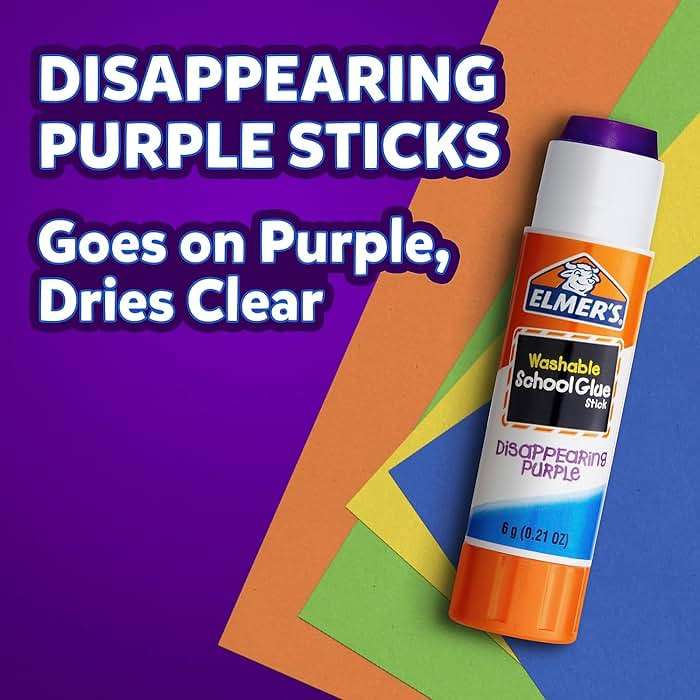 Glue Stick 2pk 6G Disap PURPL - Image 3