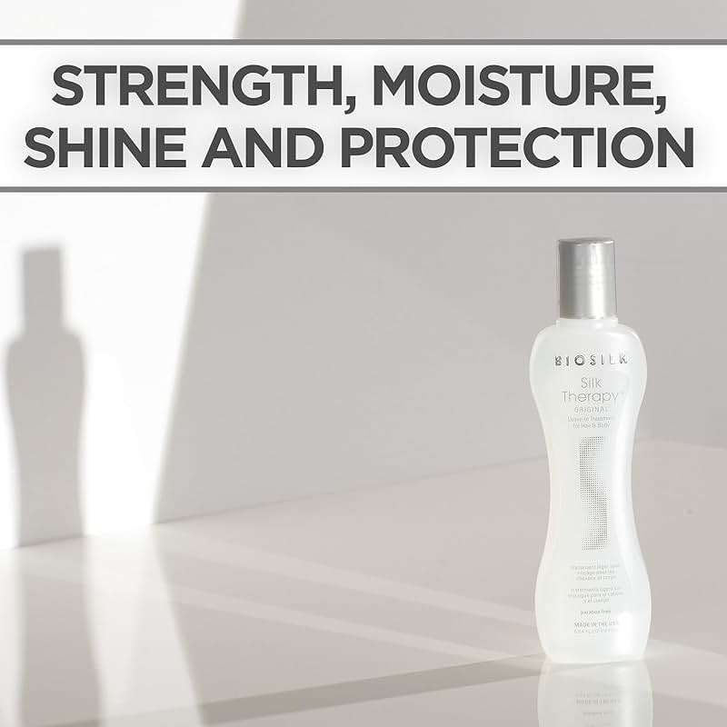 BioSilk Silk Therapy Original, Reconstructing Treatment For Adding Shine & Helping Prevent Split Ends, Sulfate, Paraben, & Cruelty-Free, 5.64 Oz - Image 4