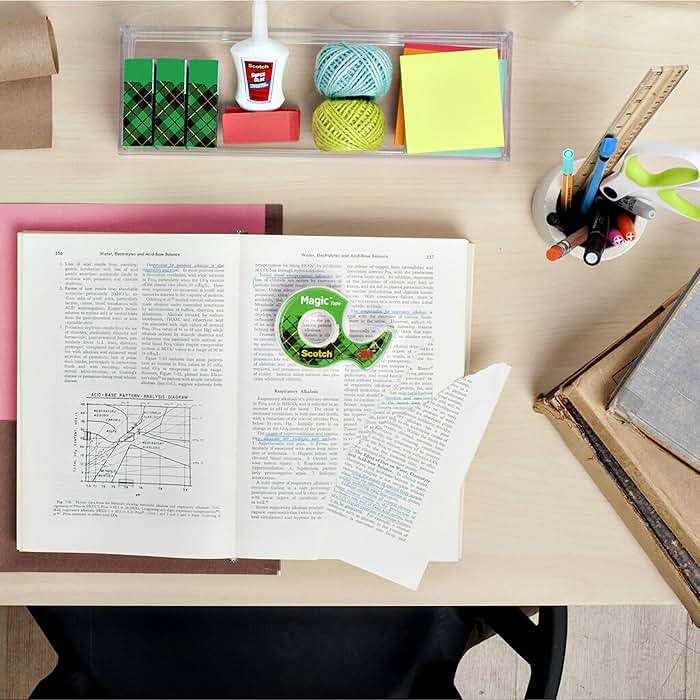 Scotch Magic Tape, Invisible, Home Office Supplies and Back to School Supplies for College and Classrooms, 4 Rolls with 4 Dispensers - Image 15