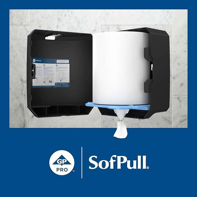 SofPull Centerpull Regular by Georgia-Pacific PRO Premium Paper Towel Dispenser Refills, White, 324 Sheets Per Roll, 6 Rolls Per Case, 28124 - Image 3