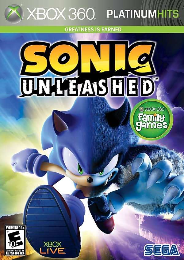 Sonic Unleashed (Platinum Hits) - Xbox 360 - Image 1