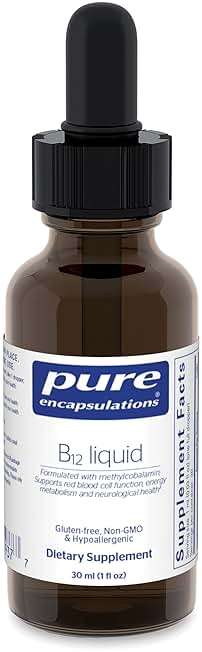 Pure Encapsulations B12 Liquid | 1,000 mcg Vitamin B12 (Methylcobalamin) Supplement to Support Nerves, Immune Health, Energy, and Cognitive Function* | 1 fl. oz. - Image 1