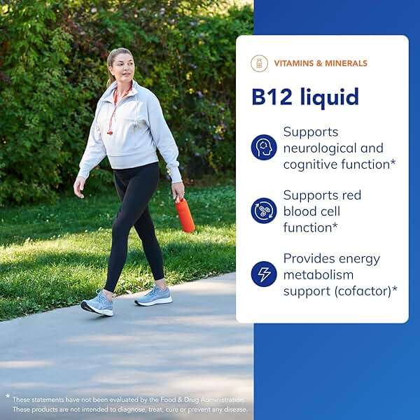 Pure Encapsulations B12 Liquid | 1,000 mcg Vitamin B12 (Methylcobalamin) Supplement to Support Nerves, Immune Health, Energy, and Cognitive Function* | 1 fl. oz. - Image 3