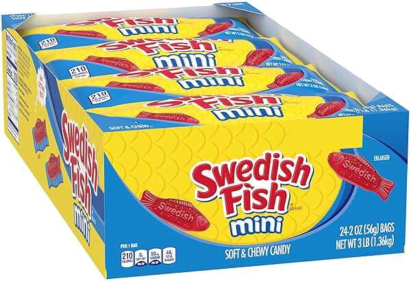 SWEDISH FISH Mini Soft & Chewy Candy, Bulk Candy, Mother's Day, 24 - 2 oz Bags - Image 14