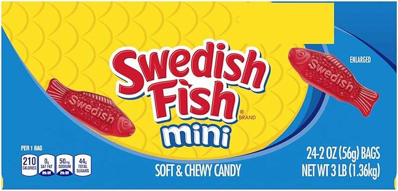SWEDISH FISH Mini Soft & Chewy Candy, Bulk Candy, Mother's Day, 24 - 2 oz Bags - Image 16