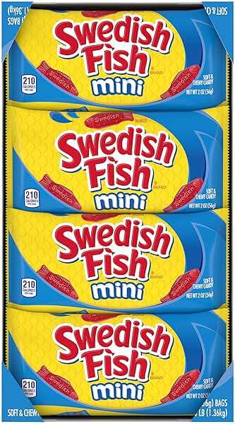SWEDISH FISH Mini Soft & Chewy Candy, Bulk Candy, Mother's Day, 24 - 2 oz Bags - Image 19
