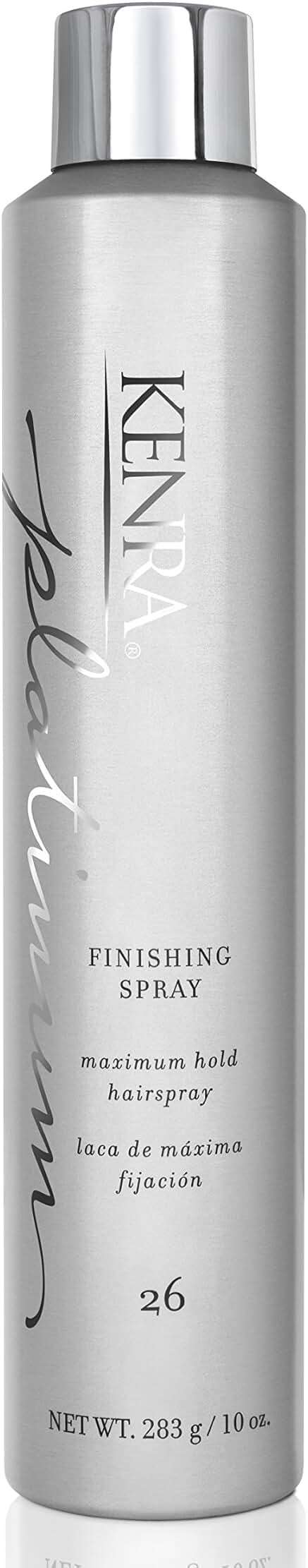 Kenra Professional Platinum Finishing Spray 26 | Maximum Hold Hairspray | Fast-drying, Non-Flaking, Non-Drying | Humidity-Resistant |All-Day Style Retention |High-Shine Finish |All Hair Types - Image 1