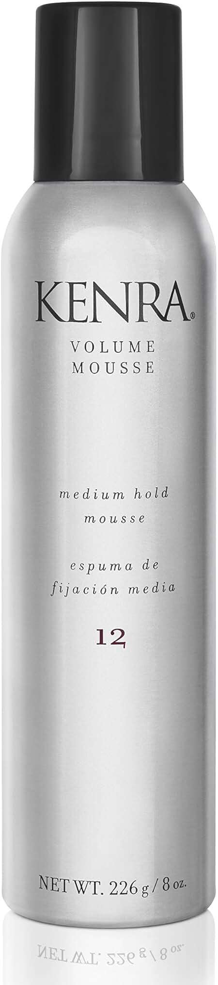 Kenra Professional Volume Mousse 12 | Firm Hold Mousse | Alcohol Free | Non-drying, Non-flaking Lightweight Formula | Tames Frizz & Conditions | Thermal Protection up to 45F | All Hair Types - Image 1