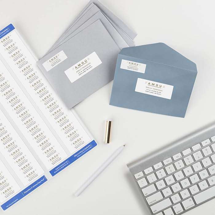 Avery Printable Return Address Labels, Sure Feed Technology, 2/3" x 1-3/4", White, 1,500 Blank Mailing Labels (05195) - Image 2