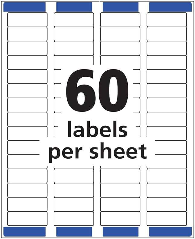 Avery Printable Return Address Labels, Sure Feed Technology, 2/3" x 1-3/4", White, 1,500 Blank Mailing Labels (05195) - Image 5