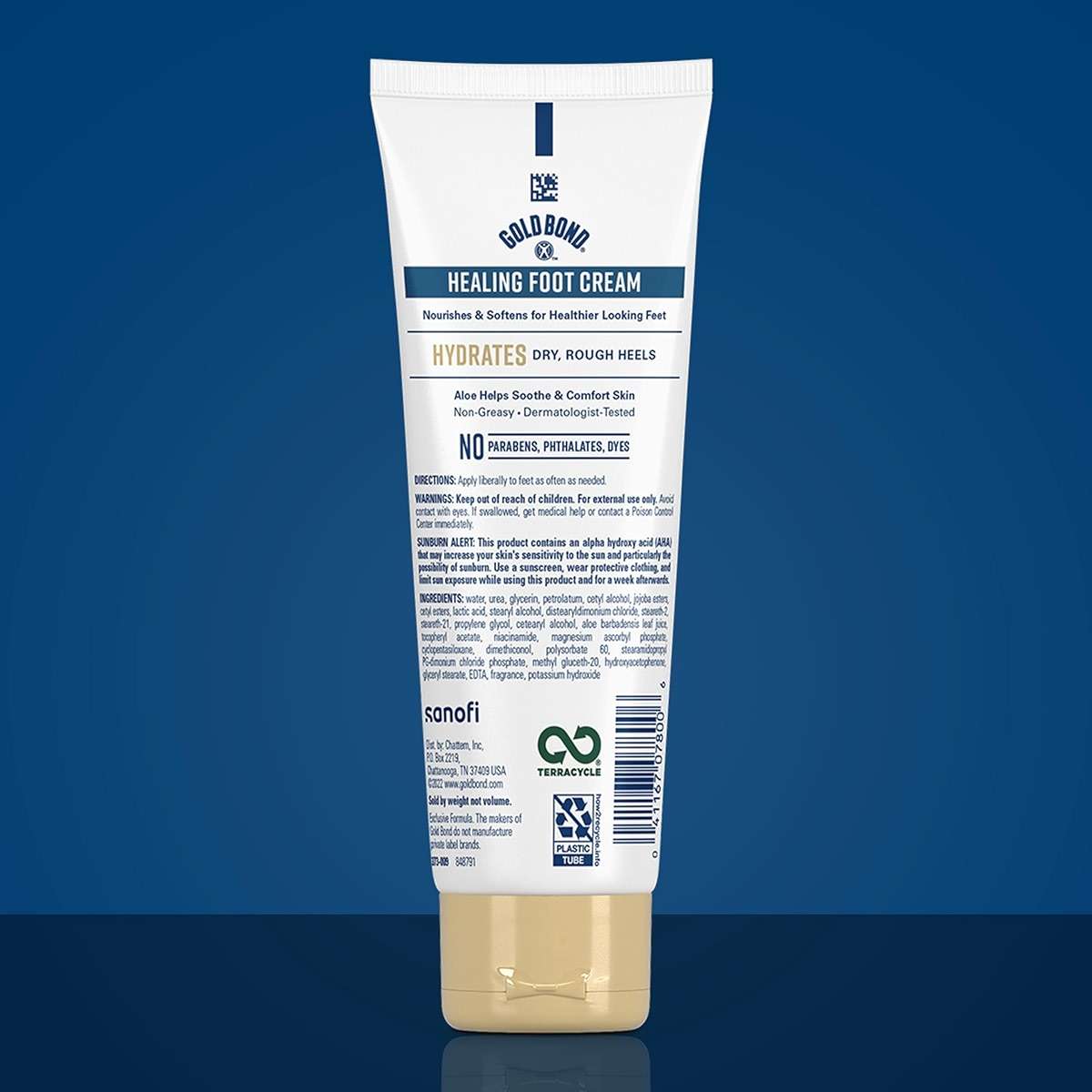 Gold Bond Healing Foot Cream for Dry Feet, 4 oz, With Aloe, Nourishes & Softens for Healthier Looking Feet - Image 2