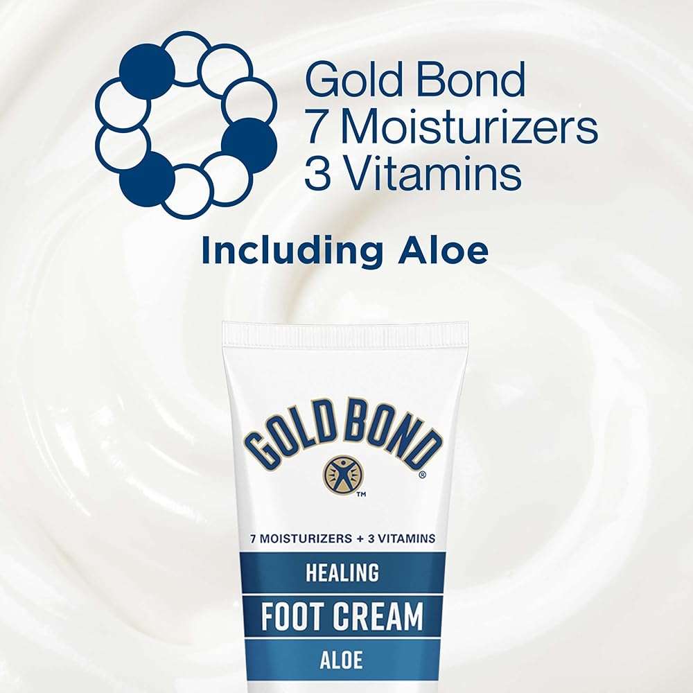 Gold Bond Healing Foot Cream for Dry Feet, 4 oz, With Aloe, Nourishes & Softens for Healthier Looking Feet - Image 5