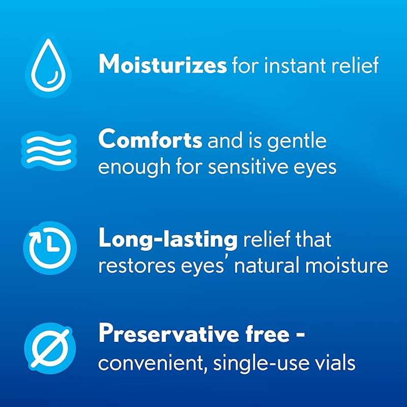 Soothe Preservative-Free Lubricant Eye Drops, Dry Eye Relief, Moisturizing, For Fast Relief & Gentle Enough for Sensitive Eyes and LASIK Dryness, Single-Use Vials, 30 Count - Image 3