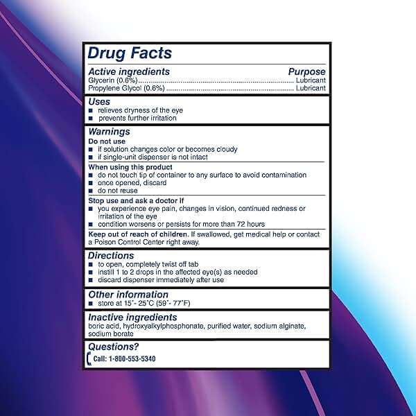 Soothe Preservative-Free Lubricant Eye Drops, Dry Eye Relief, Moisturizing, For Fast Relief & Gentle Enough for Sensitive Eyes and LASIK Dryness, Single-Use Vials, 30 Count - Image 6