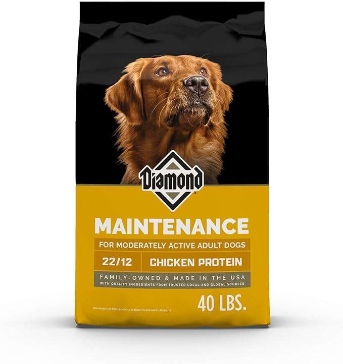 Diamond Maintenance Adult Dry Dog Food 22/12 for Moderately Active Dogs 40lb Bag - Image 1