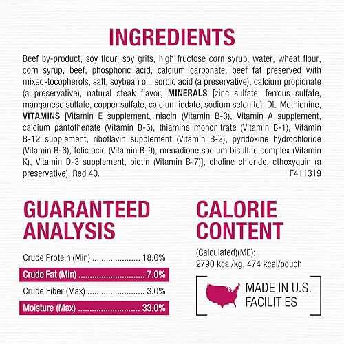 Purina Moist and Meaty Steak Flavor Soft Dog Food Pouches - 36 ct. Pouch - Image 5