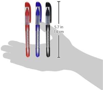BAZIC 1703 Taylor Assorted Color Rollerball Pen (3/Pack) - Image 2