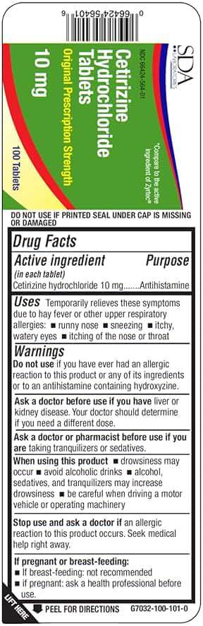 CETIRIZINE 10 MG TAB 100 [Health and Beauty] - Image 2