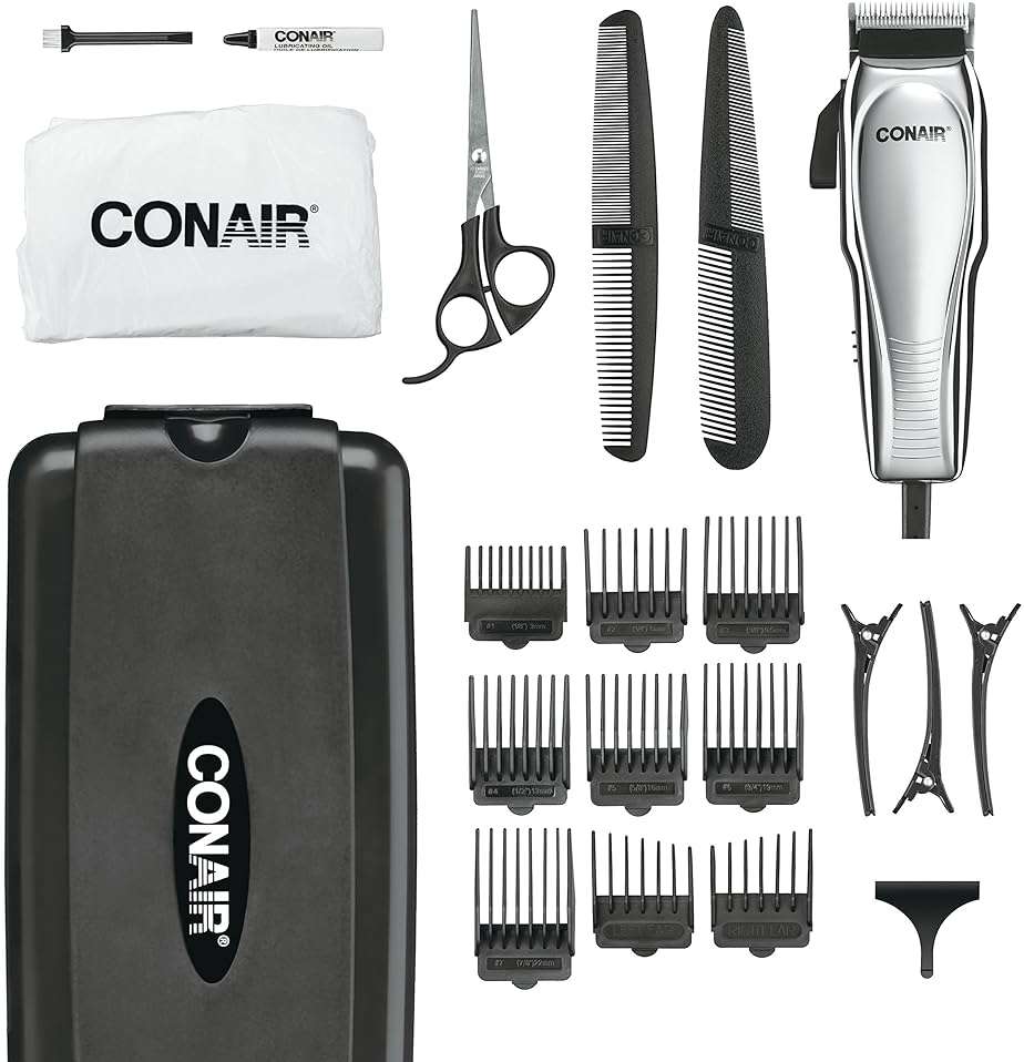 ConairMAN Hair Clippers for Men, 21-Piece Home Hair Cutting Kit - Image 1