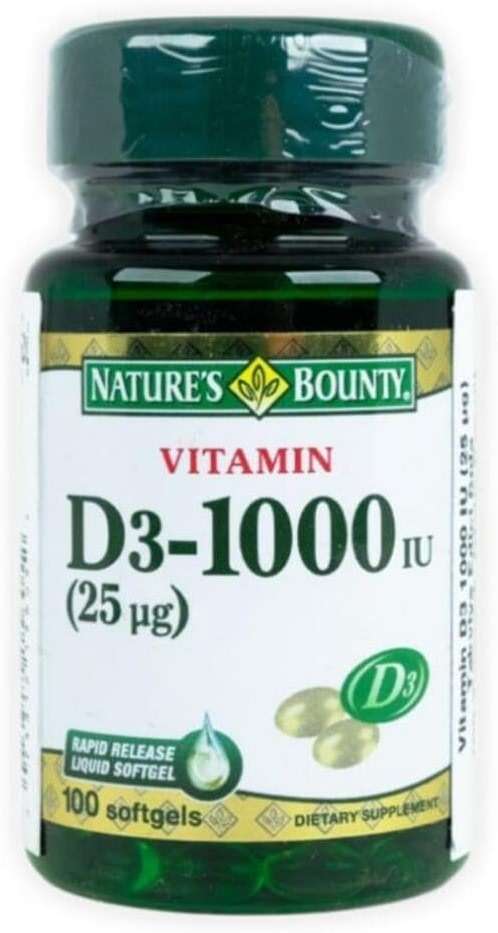 Nature's Bounty Vitamin D3 1000 IU Immune Health, 120 Softgels ( Pack of 1 ) - Image 2
