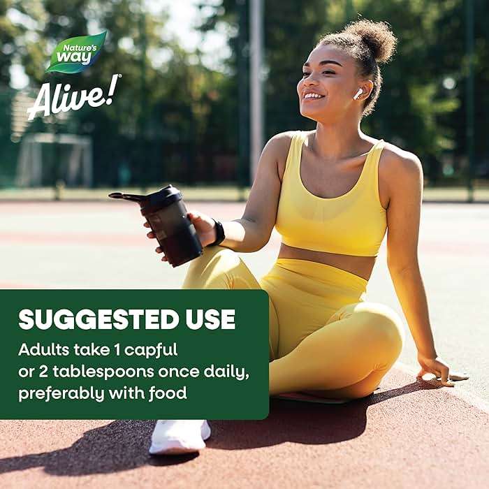 Nature's Way Alive! Max Potency Complete Liquid Multivitamin, Liquid Vitamin Promotes Energy Metabolism, Heart & Muscle Function* with Vitamins A, B, C, D, Multivitamins for Women & Men, 30.4 Fl Oz - Image 6